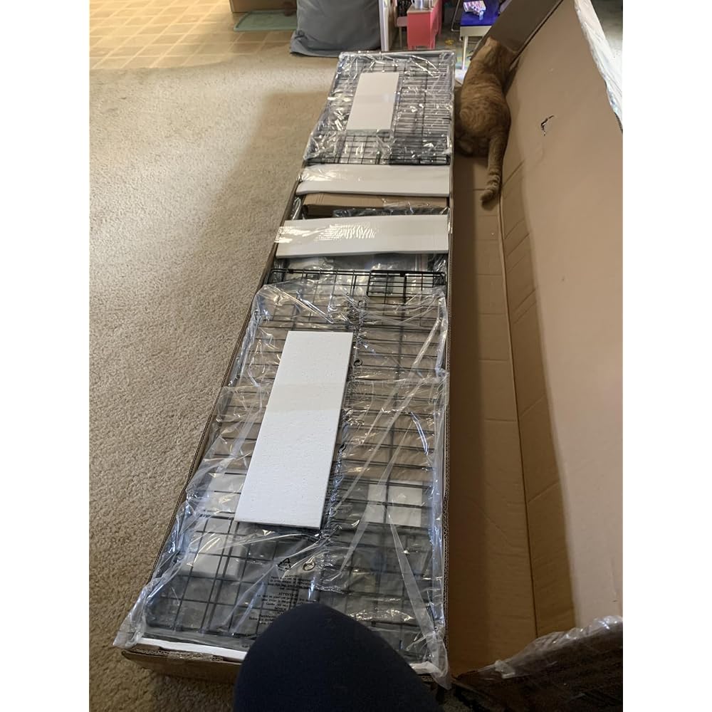 AMERLIFE King Bed Frame with LED Lights & 2-Tier Storage Headboard